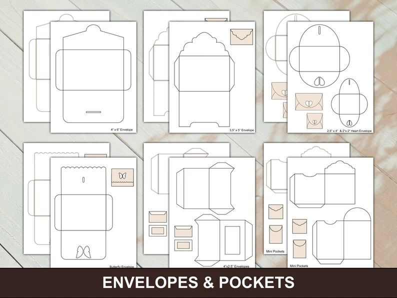(Best Seller) Junk Journal Mega Template Full Kit (75 Pages) - Create Unlimited Folios, Envelopes, Pockets & Interactive Pages | PNG · SVG · PDF