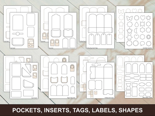(Best Seller) Junk Journal Mega Template Full Kit (75 Pages) - Create Unlimited Folios, Envelopes, Pockets & Interactive Pages | PNG · SVG · PDF